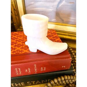 Mosser Tuscon Pink Glass Cowboy Boot Shot Glass 1.25 oz Western Barware 3 Inch N